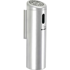 Wall Mounted Ashtray with Swivel Lock, Silver