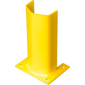 1/2" Thick 12" H Steel Post Protector Yellow
