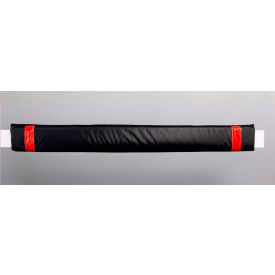50"W Soft Nylon Gate Arm Cover - Black Cover/Red Tapes