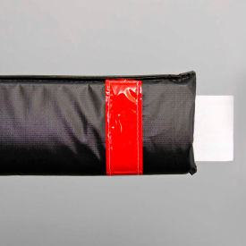 72"W Soft Nylon Gate Arm Cover - Black Cover/Red Tapes