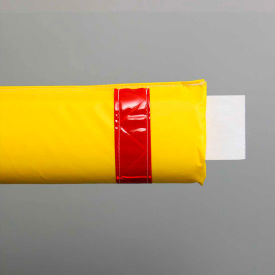 72"W Soft Nylon Gate Arm Cover - Yellow Cover/Red Tapes