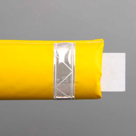 72"W Soft Nylon Gate Arm Cover - Yellow Cover/White Tapes