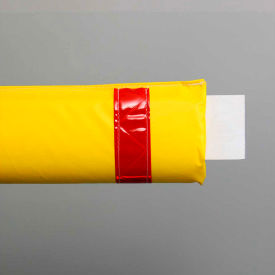 108"W Soft Nylon Gate Arm Cover - Yellow Cover/Red Tapes