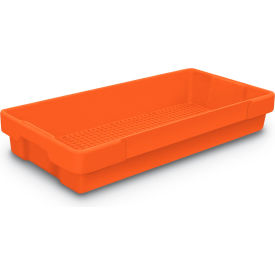 Plastic Utility Tray Orange 26" L x 12-1/2" W x 4-1/2 H