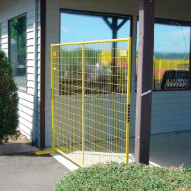 Perimeter Patrol Welded Wire Yellow Powder Coat Fence - 7'6"Wx6'H 12 Panel Kit