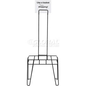 Hand Basket Stand and Sign for 26 Liter Shopping Basket