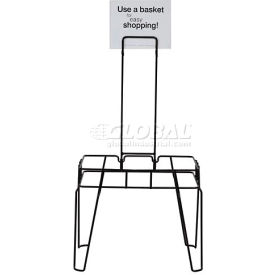 Hand Basket Stand and Sign for 28 Liter Shopping Basket
