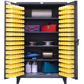Heavy Duty Bin Cabinet - With 144 Bins 48x24x78