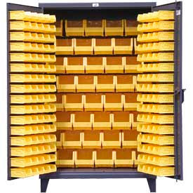 Heavy Duty Bin Cabinet - With 184 Bins 48x24x78