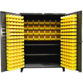 Heavy Duty Bin Cabinet - With 160 Bins 60x36x78