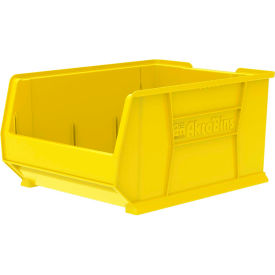 Plastic Super-Size Stacking Bin, 23-7/8"L x 18-1/4" W x 12"H, Yellow