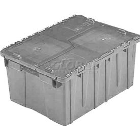 Flipak Plastic Distribution Container, 15-3/16"L x 10-7/8"W x 9-11/16"H, Gray
