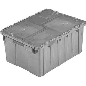 Flipak Plastic Distribution Container, 21-7/8"L x 15-3/16"W x 9-15/16"H, Gray