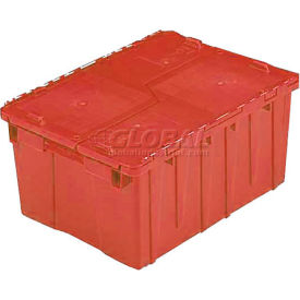 Flipak Plastic Distribution Container, 21-7/8"L x 15-3/16"W x 9-15/16"H, Red