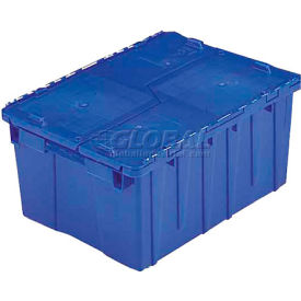 Flipak Plastic Distribution Container, 23-7/8"L x 19-5/8"W x 12-5/8"H, Blue