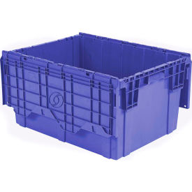 Flipak Plastic Distribution Container, 27-7/8"L x 20-5/8"W x 15-5/16"H, Blue