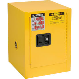 Flammable 4 Gallon Liquid Cabinet Manual Single Door Vertical Storage