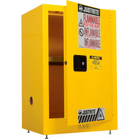 Flammable Liquid Cabinet, 12 Gallon, Manual Single Door Vertical Storage