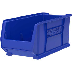 Plastic Super-Size Stacking Bin, 23-7/8"L x 11"W x 10"H, Blue