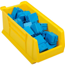 Plastic Super-Size Stacking Bin, 23-7/8"L x 11" W x 10"H, Yellow