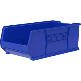 Plastic Super-Size Stacking Bin, 29-7/8"L x 16-1/2" W x 11"H, Blue