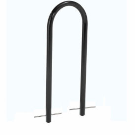 U-Rack Bike Rack, 2-Bike Capacity, Below Ground Mount, Black