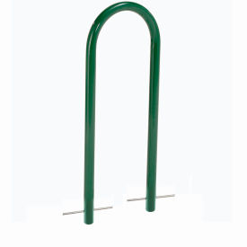 U-Rack Bike Rack, 2-Bike Capacity, Below Ground Mount, Green