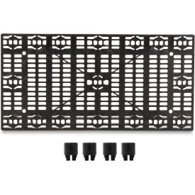 Add-A-Level Stackable Platform, Add-On Unit, 48"W x 24"D x 2-5/8"H, Black