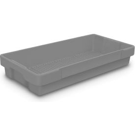 Plastic Utility Tray Gray 26" L x 12-1/2" W x 4-1/2" H