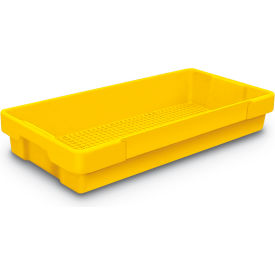 Plastic Utility Tray Yellow 26" L x 12-1/2" W x 4-1/2" H
