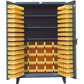 Heavy Duty Bin Cabinet With 164 Bins 48x24x78