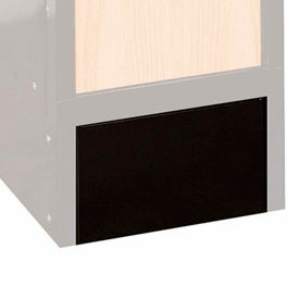 Wood/Metal Hybrid Locker Closed Front Base 12x6 Black