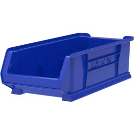 Plastic Super-Size Stacking Bin, 23-7/8"L x 11"W x 7"H, Blue