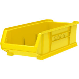 Plastic Super-Size Stacking Bin, 23-7/8"L x 11"W x 7"H, Yellow