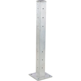 Steel Structural Guard Rail Post, 42"H, Galvanized