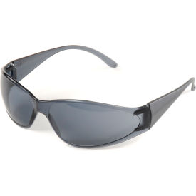 Eyewear Protection Safety Glasses, Gray Lens, Black Frame