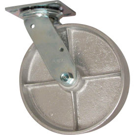 8" Cast Iron Wheel Swivel Caster - 46-CIR-0820-S