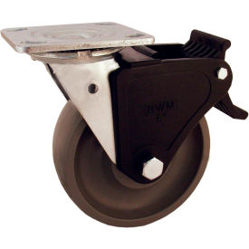 6" Durastan Wheel Swivel Caster with Face Contact Brake