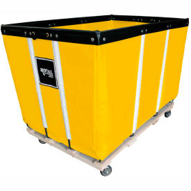 6 BU-Standard-Duty Basket Truck - Vinyl Liner - 4 Swivel Casters-Yellow