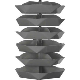Durham 44" Diameter Rotabin Revolving Parts Storage Shelving Center - 6 Shelves