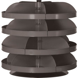 Durham 34" Diameter Rotabin Revolving Parts Storage Shelving - 4 Shelves