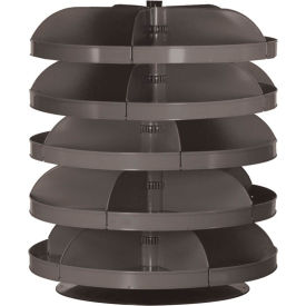34" Diameter Rotabin Revolving Parts Storage Shelving Center - 5 Shelves