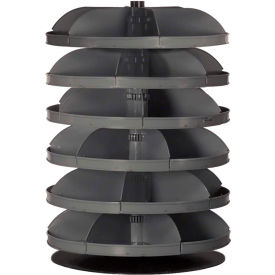 34" Diameter Rotabin Revolving Parts Storage Shelving Center - 6 Shelves