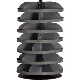 Durham 34" Diameter Rotabin Revolving Parts Storage Shelving - 7 Shelves