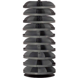 Durham 28" Diameter Rotabin Revolving Parts Storage Shelving Center - 10 Shelves