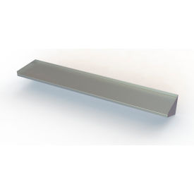 16 Gauge Wall Mount Shelf With One Inch Lip - 430 Stainless Steel - 60"W