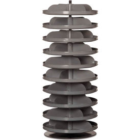 17" Diameter Rotabin® Revolving Parts Storage Shelving Center - 10 Shelves