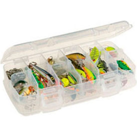 StowAway 345046 - 6 Compartment Box, 8-1/4"L x 4-1/4"W x 1-3/8"H, Clear