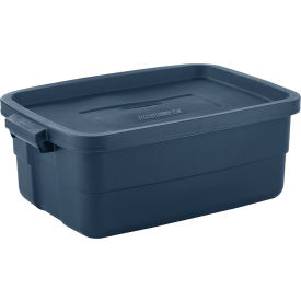 Roughneck Tote, 18"L x 12"W x 8-1/2"H, Dark Indigo Metallic, Polyethylene