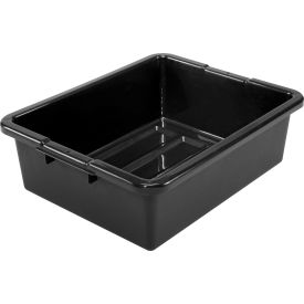 NSF Plastic Bus Tub, 21-1/2"L x 17-3/4"W x 7"H, Black